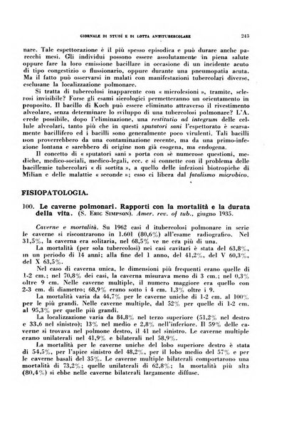 Tubercolosi giornale di studi e di lotta antitubercolare