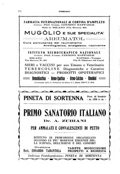 Tubercolosi giornale di studi e di lotta antitubercolare