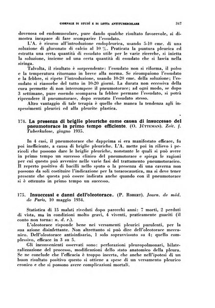 Tubercolosi giornale di studi e di lotta antitubercolare