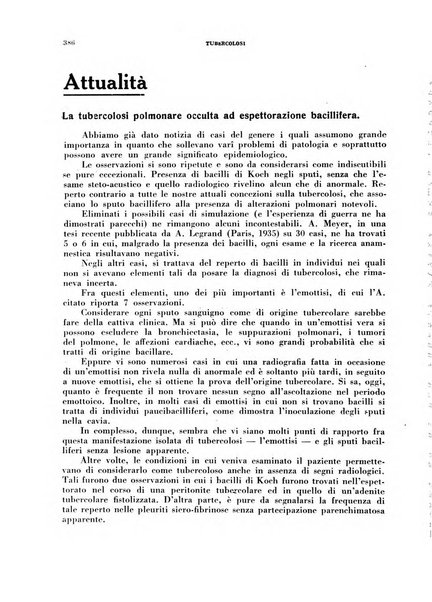 Tubercolosi giornale di studi e di lotta antitubercolare