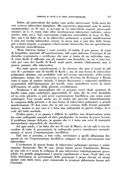 Tubercolosi giornale di studi e di lotta antitubercolare