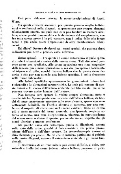 Tubercolosi giornale di studi e di lotta antitubercolare