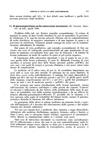 Tubercolosi giornale di studi e di lotta antitubercolare