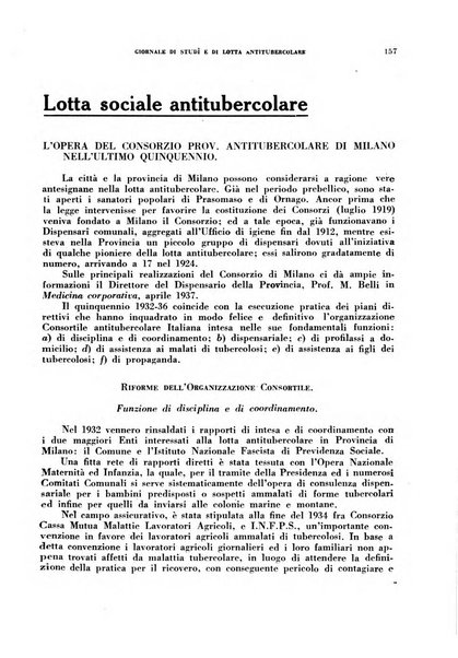 Tubercolosi giornale di studi e di lotta antitubercolare