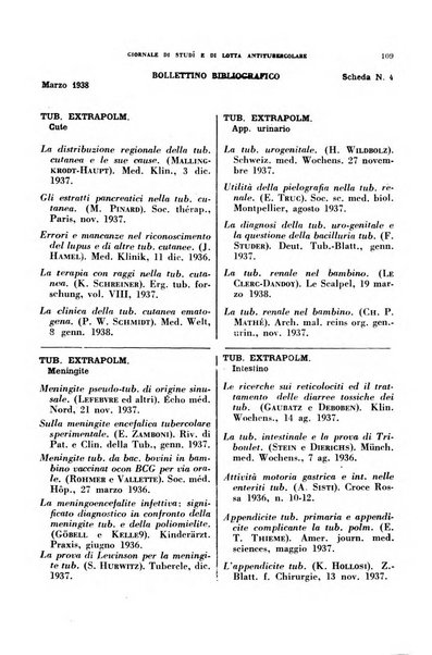 Tubercolosi giornale di studi e di lotta antitubercolare