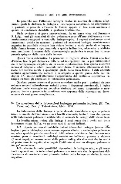 Tubercolosi giornale di studi e di lotta antitubercolare