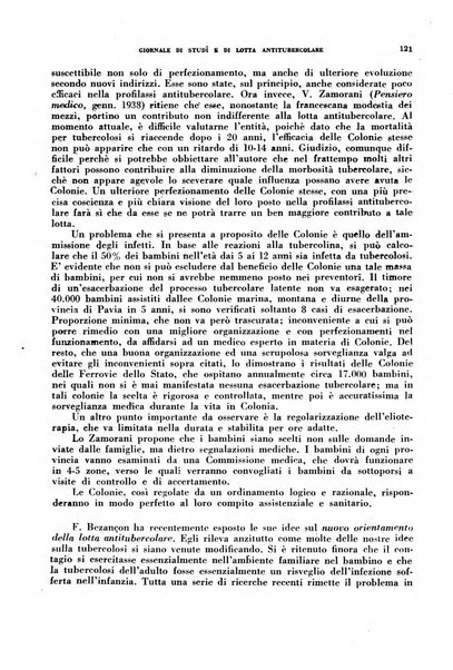 Tubercolosi giornale di studi e di lotta antitubercolare