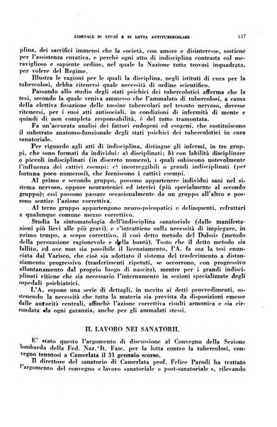 Tubercolosi giornale di studi e di lotta antitubercolare