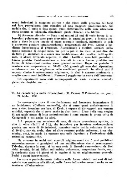 Tubercolosi giornale di studi e di lotta antitubercolare