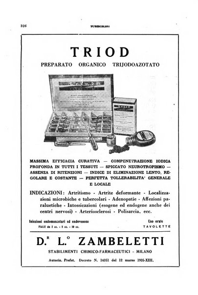 Tubercolosi giornale di studi e di lotta antitubercolare