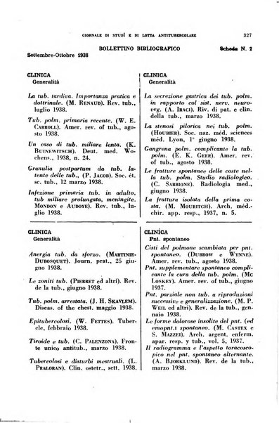 Tubercolosi giornale di studi e di lotta antitubercolare