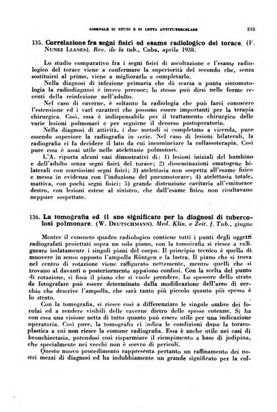 Tubercolosi giornale di studi e di lotta antitubercolare