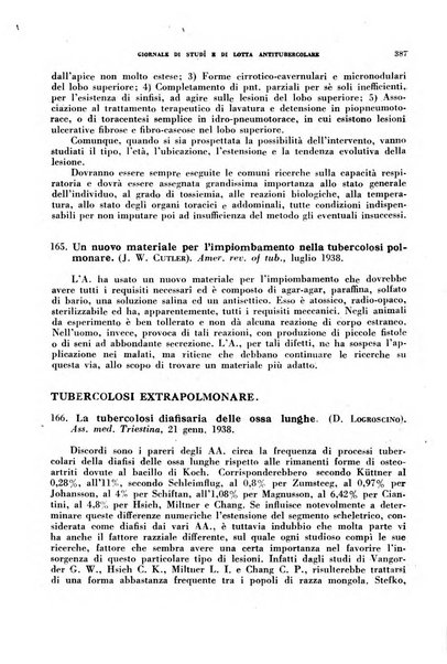 Tubercolosi giornale di studi e di lotta antitubercolare