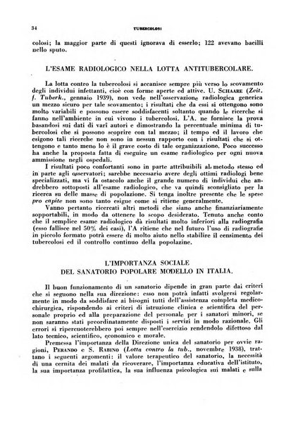 Tubercolosi giornale di studi e di lotta antitubercolare