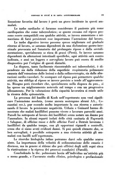 Tubercolosi giornale di studi e di lotta antitubercolare