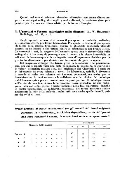 Tubercolosi giornale di studi e di lotta antitubercolare