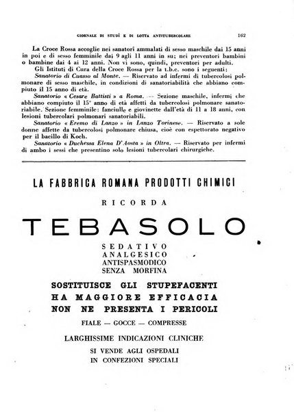 Tubercolosi giornale di studi e di lotta antitubercolare