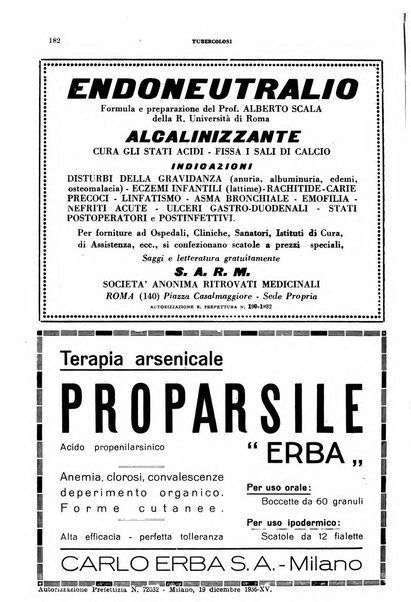 Tubercolosi giornale di studi e di lotta antitubercolare