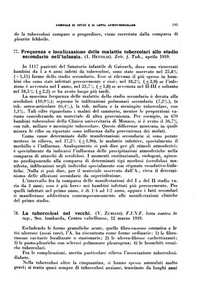 Tubercolosi giornale di studi e di lotta antitubercolare