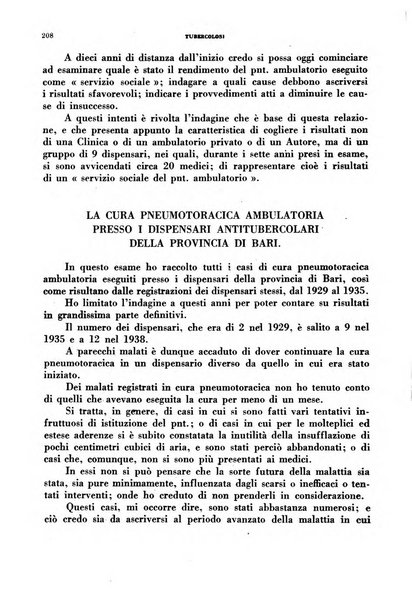 Tubercolosi giornale di studi e di lotta antitubercolare