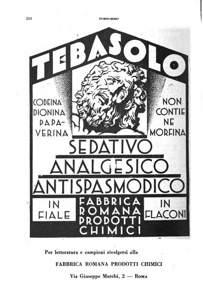 Tubercolosi giornale di studi e di lotta antitubercolare