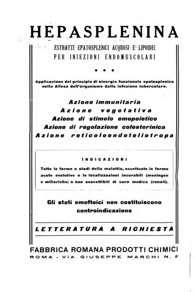 Tubercolosi giornale di studi e di lotta antitubercolare