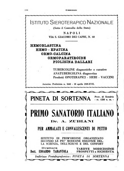 Tubercolosi giornale di studi e di lotta antitubercolare