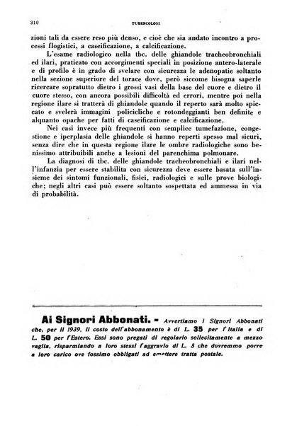 Tubercolosi giornale di studi e di lotta antitubercolare