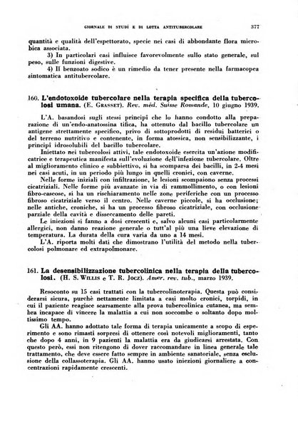 Tubercolosi giornale di studi e di lotta antitubercolare