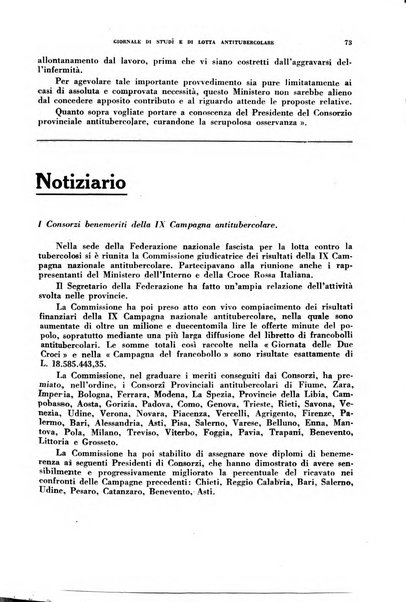 Tubercolosi giornale di studi e di lotta antitubercolare