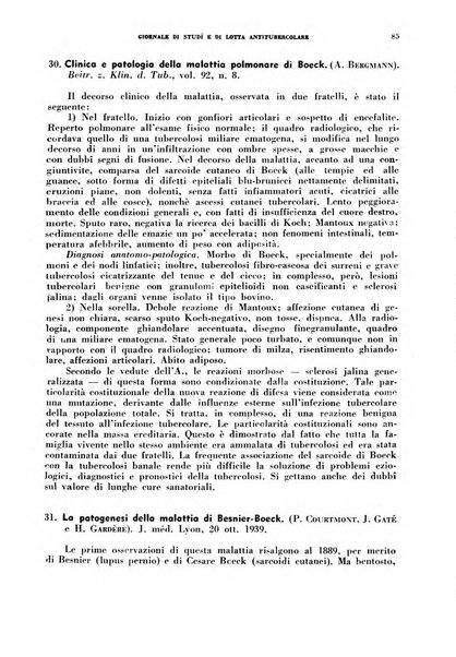 Tubercolosi giornale di studi e di lotta antitubercolare