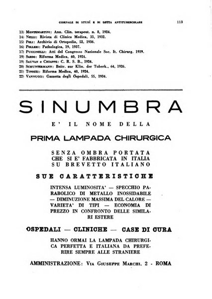 Tubercolosi giornale di studi e di lotta antitubercolare