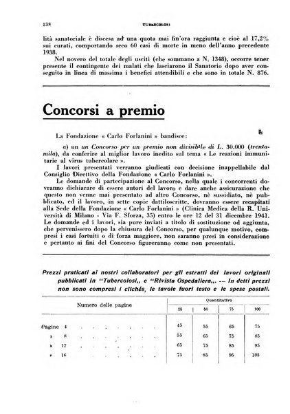 Tubercolosi giornale di studi e di lotta antitubercolare