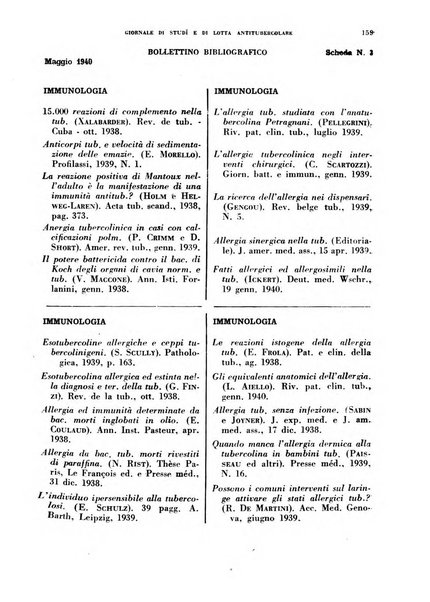 Tubercolosi giornale di studi e di lotta antitubercolare