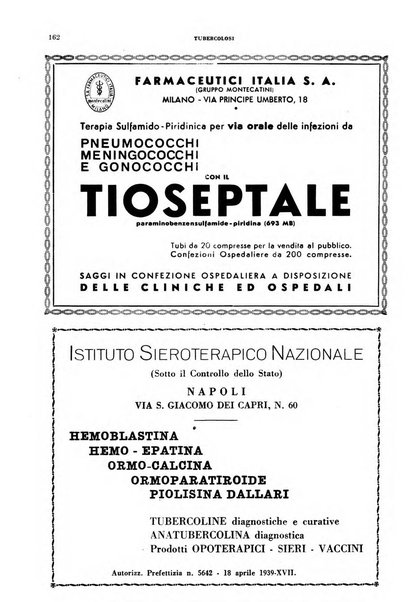 Tubercolosi giornale di studi e di lotta antitubercolare