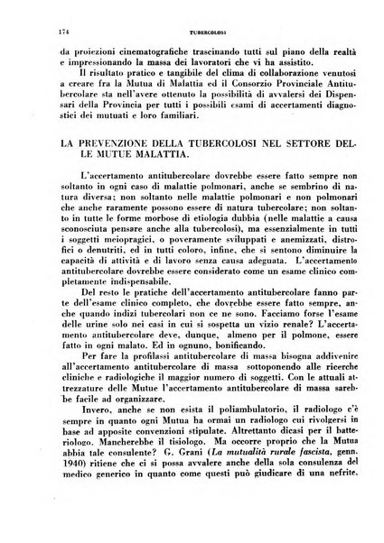 Tubercolosi giornale di studi e di lotta antitubercolare