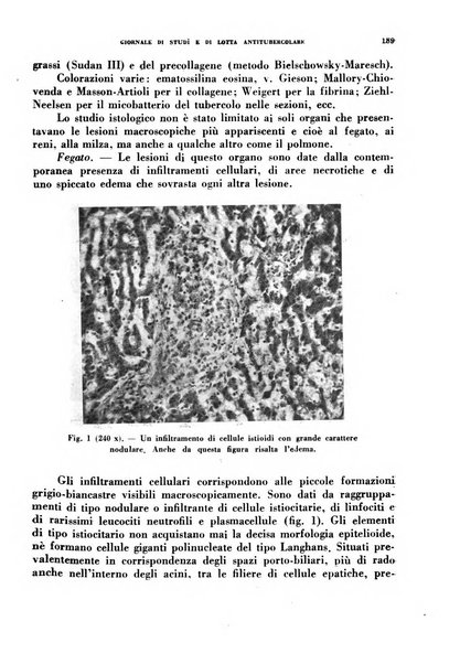 Tubercolosi giornale di studi e di lotta antitubercolare