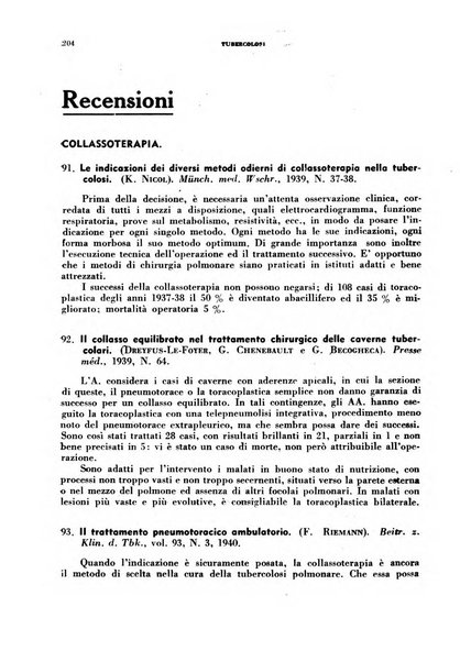 Tubercolosi giornale di studi e di lotta antitubercolare