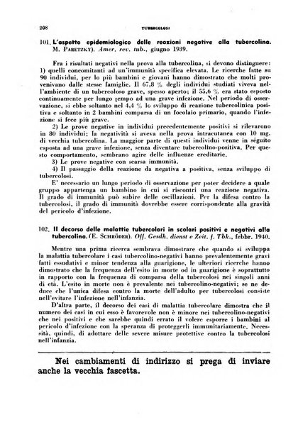 Tubercolosi giornale di studi e di lotta antitubercolare