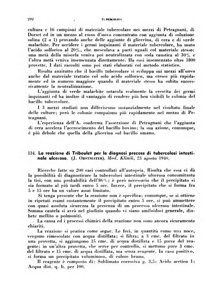 Tubercolosi giornale di studi e di lotta antitubercolare