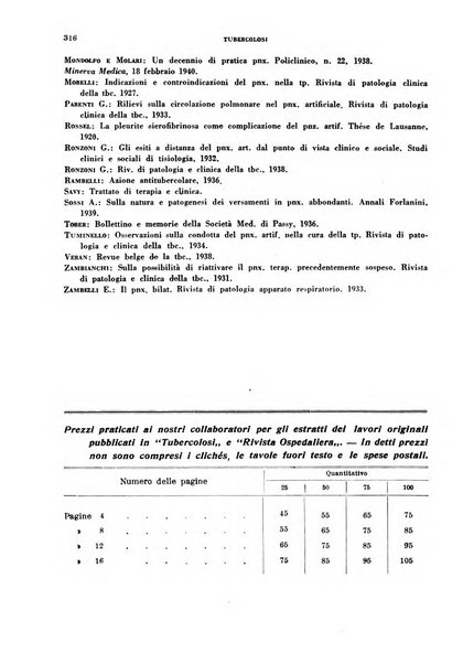 Tubercolosi giornale di studi e di lotta antitubercolare