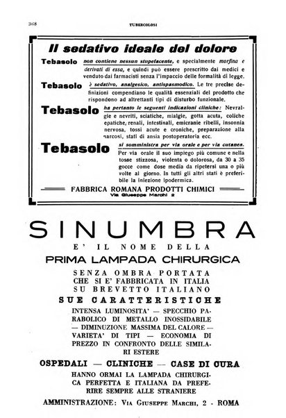 Tubercolosi giornale di studi e di lotta antitubercolare