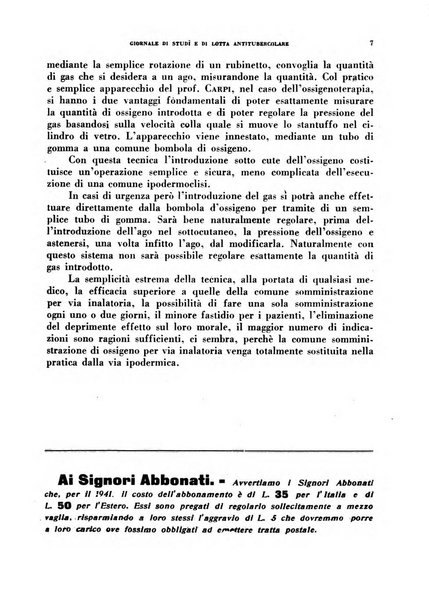 Tubercolosi giornale di studi e di lotta antitubercolare