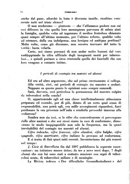 Tubercolosi giornale di studi e di lotta antitubercolare