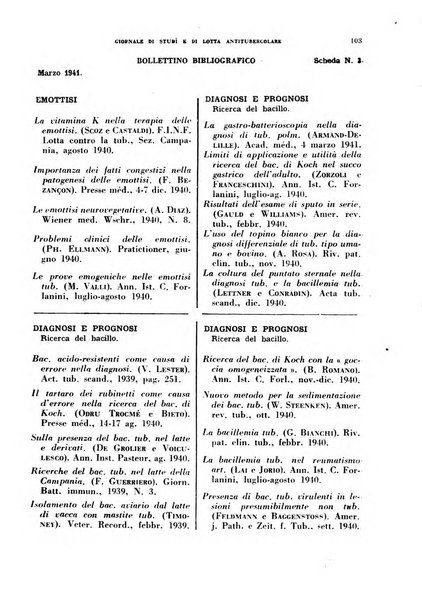 Tubercolosi giornale di studi e di lotta antitubercolare