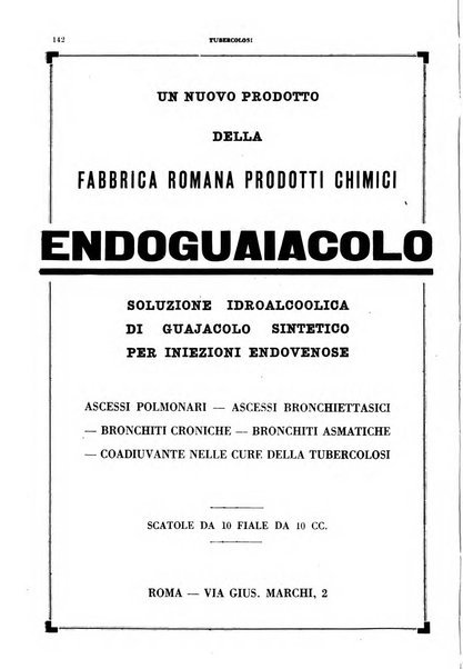 Tubercolosi giornale di studi e di lotta antitubercolare