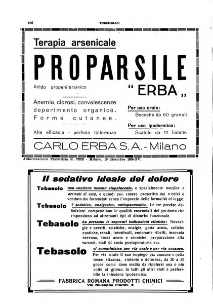 Tubercolosi giornale di studi e di lotta antitubercolare