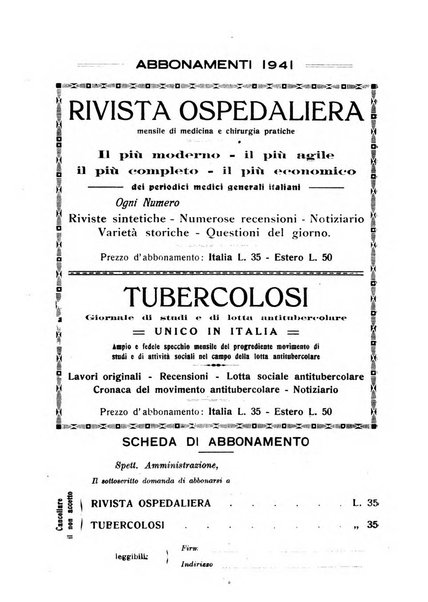 Tubercolosi giornale di studi e di lotta antitubercolare