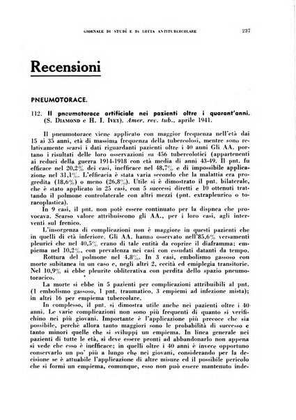 Tubercolosi giornale di studi e di lotta antitubercolare