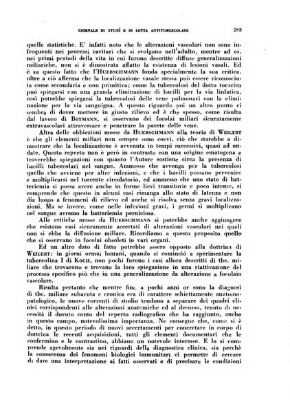 Tubercolosi giornale di studi e di lotta antitubercolare